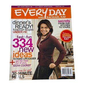 Everyday with Rachael Ray Food Magazine u March 2009 Parties 101 All About Appet